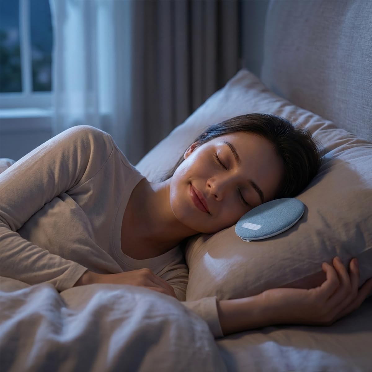 2026 New Sleep Pillow Speakerpillow Speakers for Sleeping with White Noise Timer Wireless Sleep Aid with Stereo Bass Private Sleep Headphones for Adult