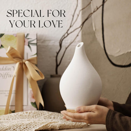 Porseme Oil Diffuser 3D Glass Aromatherapy Ultrasonic Humidifier, Air Refresh Auto Shut-Off, Timer Setting, BPA Free for Home Hotel Yoga Leisure SPA Gift 150ml Last 6H - Colors A