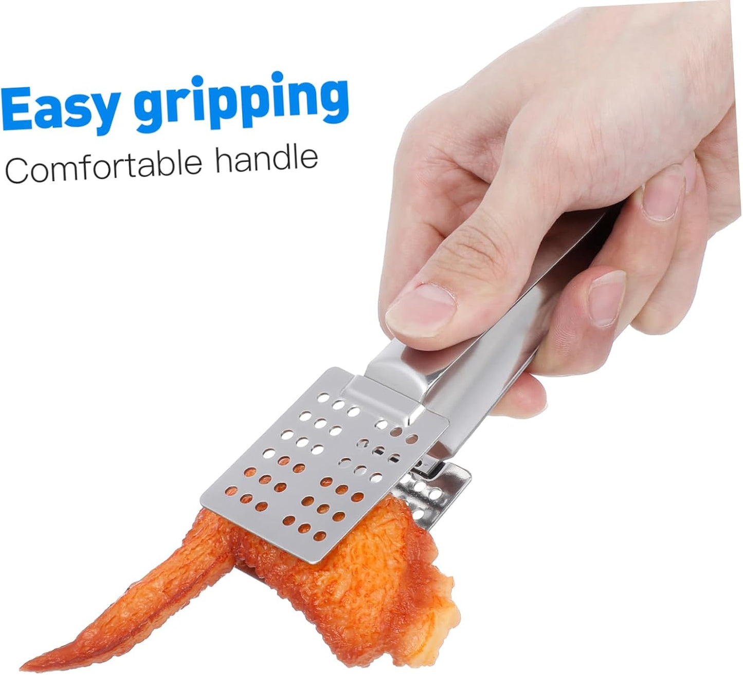Cabilock Stainless Steel Tea Bag Spoon Squeezer with Filterable Tong for Cooking and Food Clamping Premium Multi Purpose Kitchen Tool for Tea Bags and Food Handling