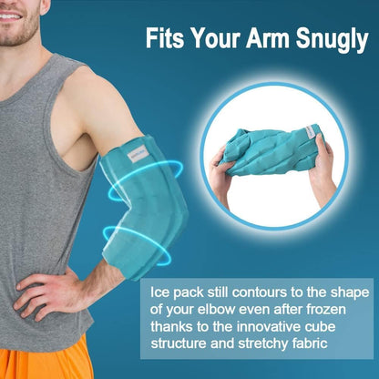 Neck Ice Pack Wrap for Cervical Pain, 2 Hours Long Lasting Cold | Ice Pack for Neck Shoulders Cooling, FSA Eligible, Flexible Cold Pack for Hot Weather, Hot Flashes, Surgery, Swelling