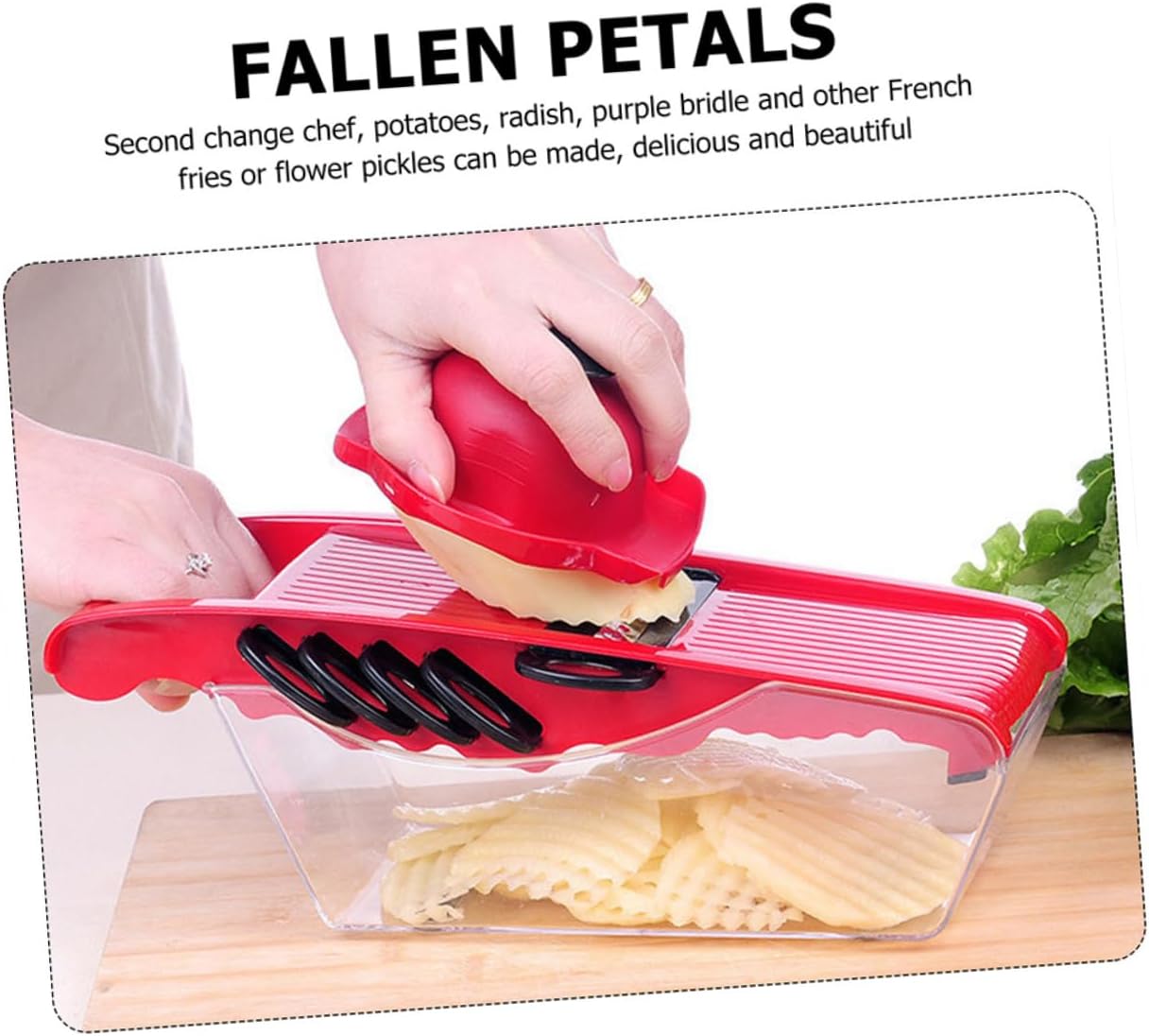 Happyyami 2pcs Food Safety Holders Ergonomic Kitchen Food Slicer Guards for Safe Vegetable Cutting Non-slip to Clean Material