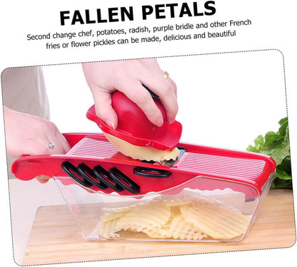 Happyyami 2pcs Food Safety Holders Ergonomic Kitchen Food Slicer Guards for Safe Vegetable Cutting Non-slip to Clean Material