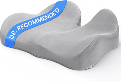 Benazcap Seat Cushion - Memory Foam Car Seat Pad - Sciatica & Lower Back Pain Relief - Car Seat Cushions for Driving - Road Trip Essentials for Drivers, Green