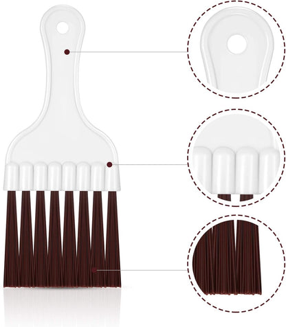 4 Packs Air Conditioner Condenser Cleaning Brush Refrigerator Coil Brush HVAC Coil Cleaner Brush Small Plastic Whisk Brush (Blue)