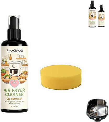 2-in-1 Air Fryer Cleaner and Degreaser Spray, Powerful Kitchen Degreaser Foam Spray, Fast and Powerful Oil-RemovingSpray, Multi-Use DegreaserSpray for Grill, Oven, Home Kitchen