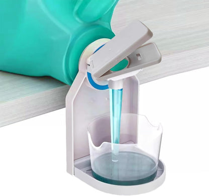 2Sets of Tide Compatible Iaundry Detergent Dispenser Cup Holders Iaundry Detergent Cup Holders with Drainage Pipes Drip Collectors Drip Catcher Organizer Clip Tight on Laundry Bottle Spouts