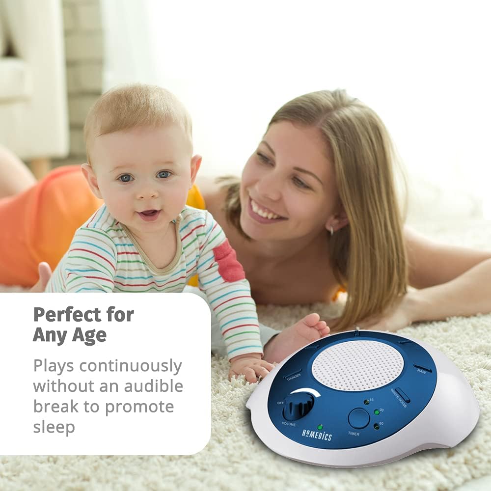 Homedics SoundSleep White Noise Sound Machine, Blue