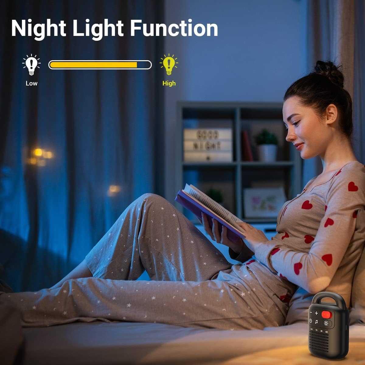 ColourNoise Portable Rechargeable White Noise Machine Mini Small Travel Sound Healing Machine with 30 Soothing Sounds 36 Adjustable Volume Night Light 4 Timer Functions Suitable for Baby Kids Adult