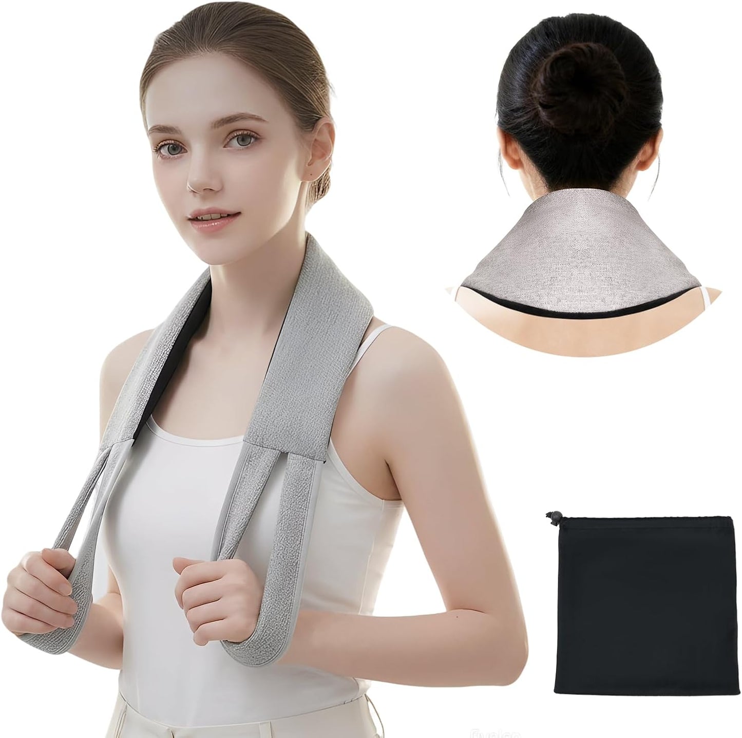 Heating Pad Microwavable - Neck Wrap Microwavable Heating Pad for Neck and Shoulder, Relaxation, Pain Relief
