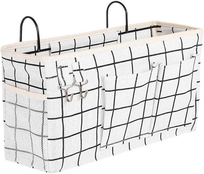 Bunk Bed Organizer, Bedside Caddy Hanging Bed Organizer Storage Bag With Pockets, for College Dorm Rooms Bed, Hospital Bed, Baby Bed Rails,Fishing Chair 14.2 * 4.5 * 7.7inch,Flower