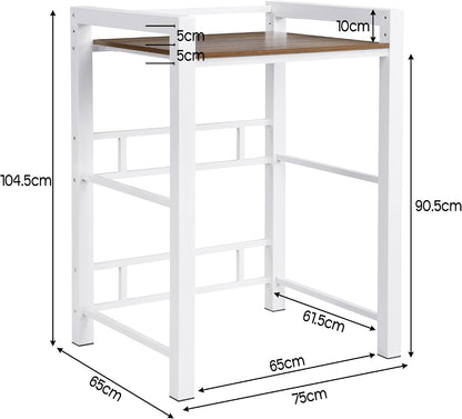 Washer Dryer Stacking Rack Stand, Heavy Duty Steel Standing Storage Shelf Washing Machine Shelf, Over The Washer and Dryer Shelves Space Saving, Load Capacity 300kg, for Bathroom Laundry Room (black)