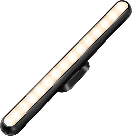 Dimmable Touch Light Bar Rechargeable Wall Mounted Reading Lights Stick on Bunk Bed Lamp Headboard Magnet Mount Wireless Portable 2000mah Battery LED for Closet Mirror Makeup (3W)