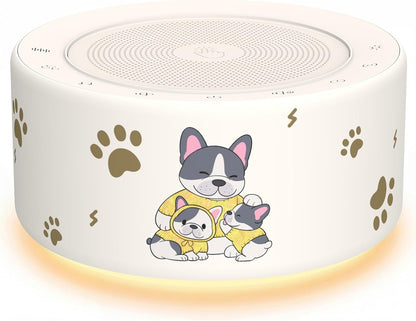 Kipcush White Noise Machine for Baby & Adults, 30 Soothing Sounds, Sleep Sound Machine with 8 Color Night Light, Memory Function, White Noise for Sleeping, Nursery, Office, Travel & Relaxation