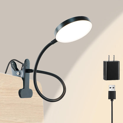 LiFMIRA Bed Lamp Clip on Light 8W 66 LED Reading Light for Bed White