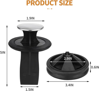 Garbage Disposal Splash Guard, 2 Pack Upgraded EPDM Rubber Drain Insert for InSinkErator Evolution Series 3 3/8" QCB-AM Sink Baffle Drain Cover Removable Quiet Collar EPDM Strainer Insert Parts