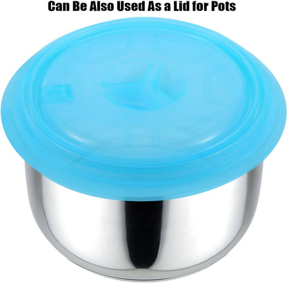 Collapsible Silicone Microwave Plate Cover Splatter Guard | Dishwasher Safe & BPA Free, 11”, Blue