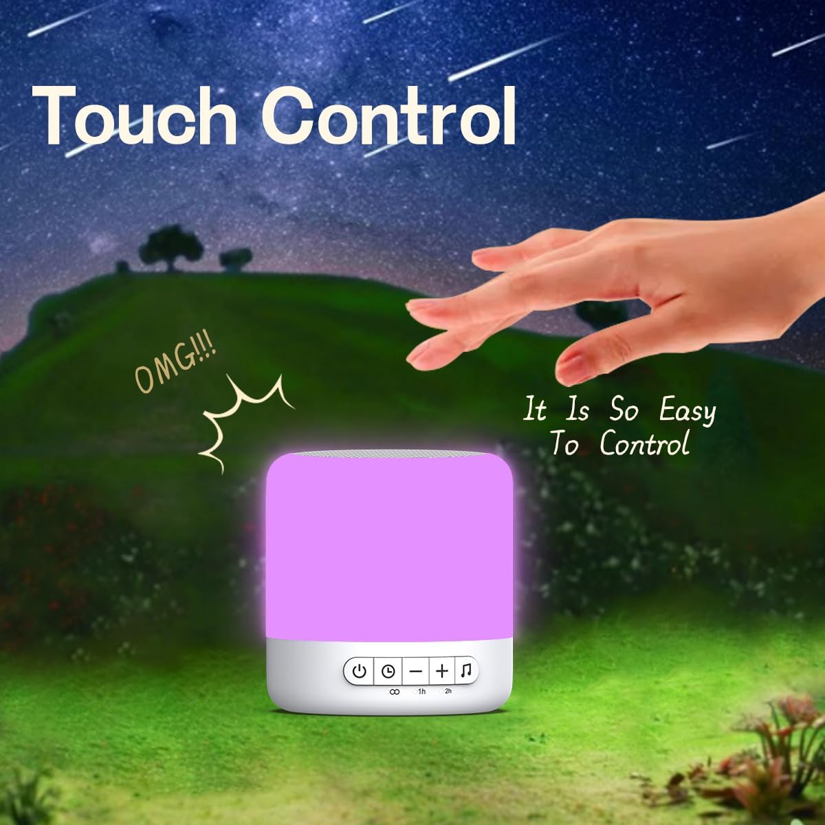 Easysleep White Noise Sound Machine with 30 Sounds 12 Night Light 32 Volume 3 Timers Portable Sleep Sound Machine for Office Travel Noise Canceling Lullaby & Rain Sound for Baby Kids Adults