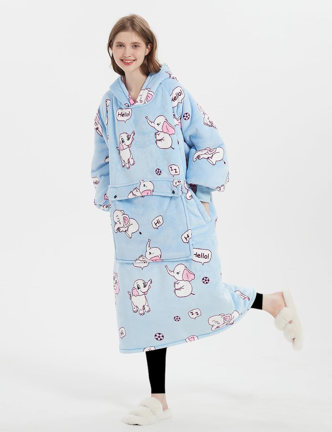 Wearable Blanket Hoodie for Adults With Pocket Strawberry Hoodie | Sherpa, Fuzzy Blanket Hoodie, Oversized Sweatshirt Blanket, Kangaroo Pouch, Cute Birthday Gifts for Sister, Cute Stuff