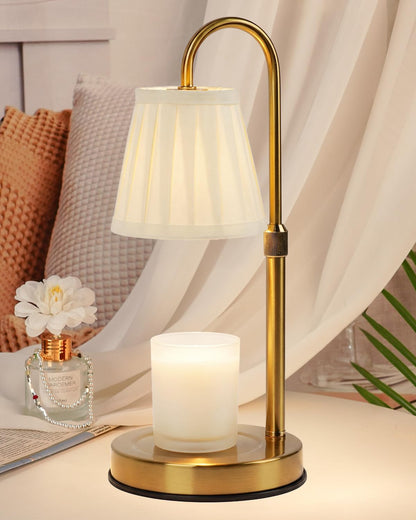 Modern Candle Warmer Lamp with Timer, Dimmable Candle Lamp Warmer, Mothers Day Birthday Gifts for Women Men, Black Candle Warmer, Adjustable Candle Light Warmer, Cozy Living Room Bedroom Home Decor