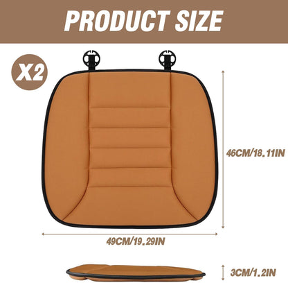 Car Seat Cushion Pad 1.2" Thick Comfort Seat Protector for Car Driver Seat Office Chair Home Use Memory Foam Seat Cushion with Non Slip Bottom, 20'' x 18.5'', Black