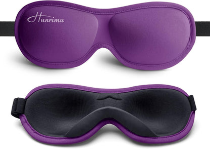 Sleep Eye Mask for Women Men, Eye Covers for Sleeping, 3D Sleep Mask for Travel Yoga Nap (Black)