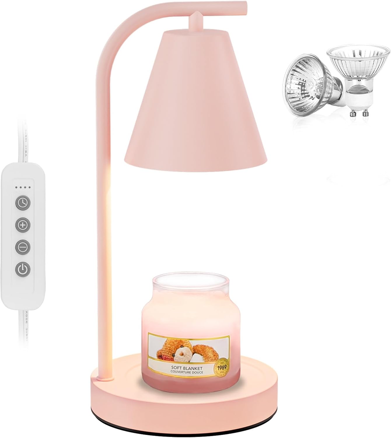 Brown Candle Warmer Lamp with Timer-Electric Candle Light for Bedroom Decor, Aromatherapy at Home | Gifts for Men | Home Gift Ideas