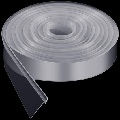 Treela 108-Inch 1" T-Slot Shower Door Seal Strip | Flexible silicone blocks leaks/splashes and replace old, cracked, loose, or missing door sweeps