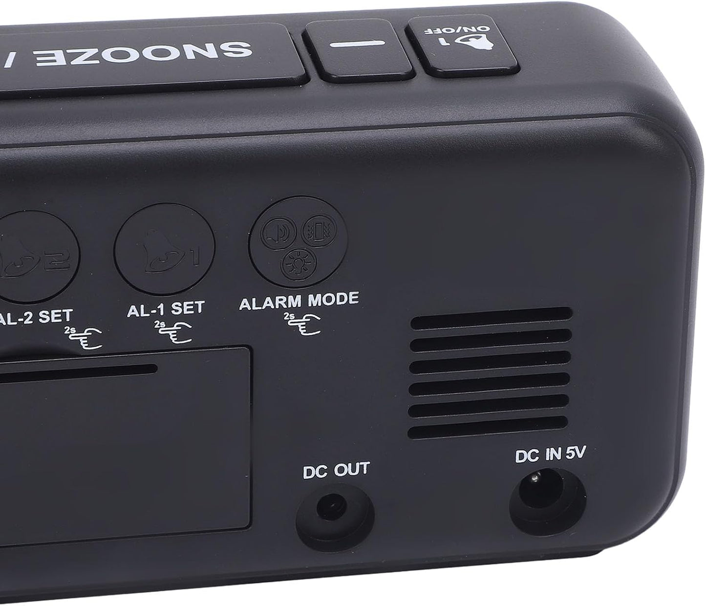 Extra Loud Dual Alarm Clock with Bed Shaker Large LED Display Vibrating Alarm Clock for Heavy Sleepers ABS Material