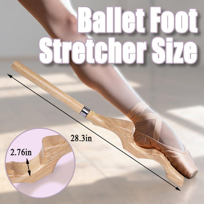 WodGod Ballet Foot Stretcher – Detachable Foot Stretcher and Foot Arch Trainer for Dancers, Gymnasts & Athletes – Portable Foot Strengthener for Flexibility, Balance & Stronger Arches