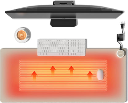 PAIDU Heated Mouse Pad Hand Warmers, Electric Warm Office Desk Mat