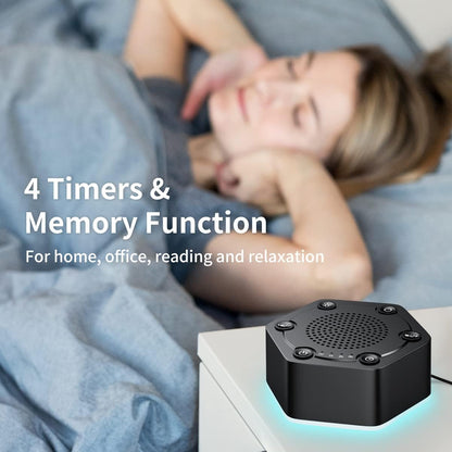 High Fidelity White Noise Sound Machines with 30 Unique Non-Looping Soothing Sounds 12 Colors Night Light 4 Timers 10-Level Brightness 32-Level Volume and Memory Function