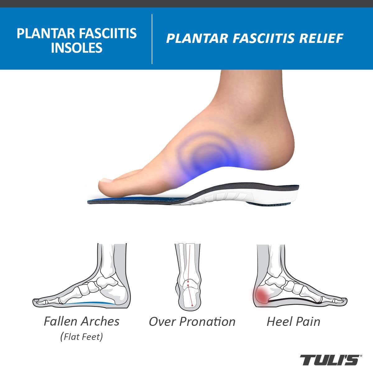 ProStretch Plus Calf Stretcher & Tuli's Plantar Fasciitis Insoles for Plantar Fasciitis Relief