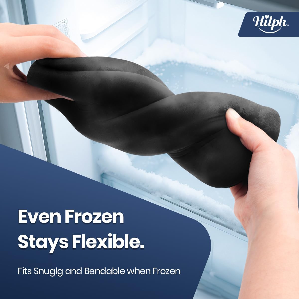 Hilph Knee Ice Pack Sleeve, Flexible Gel Ice Pack for Knee Pain Relief