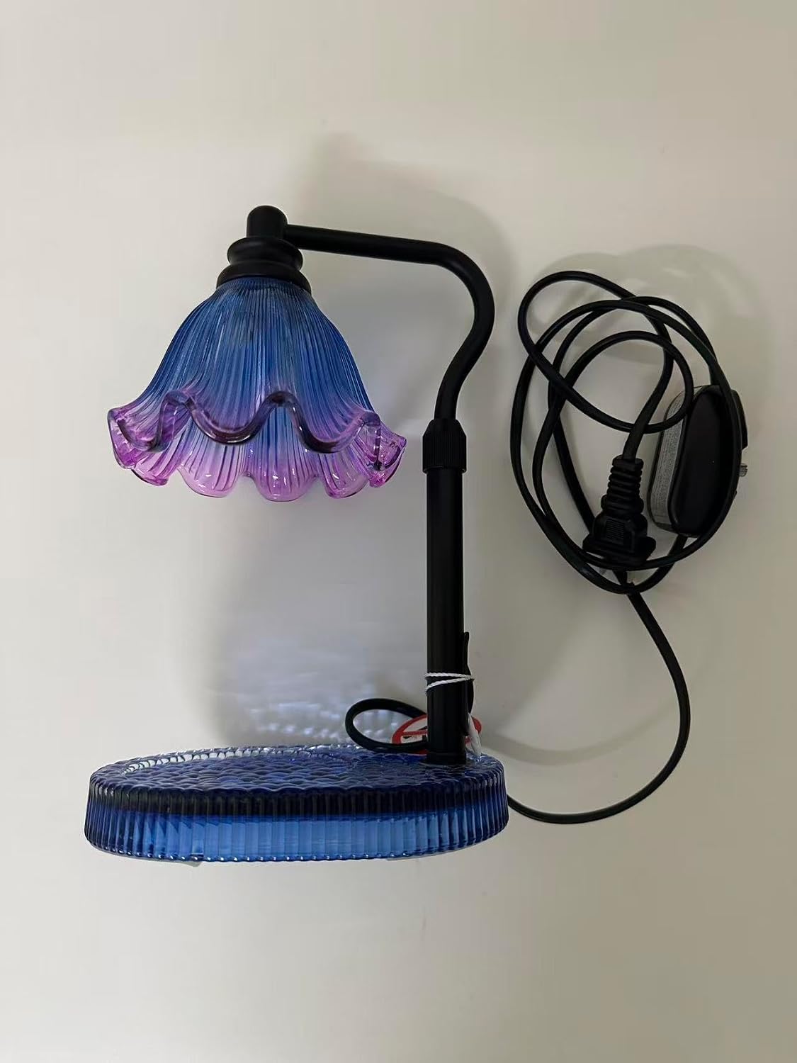 Flower Candle Warmer Lamp,Adjustable Timer & Dimmer(Green) | Adjustable height fits jars. Timer & dimmer safe melt. 2 bulbs & heat-proof base. Perfect for bedroom, office, or gifting.