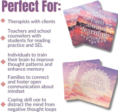 Affirmation Memory Matching Card Game Remember Who You Are Classic Edition | Affirmation Memory Matching Card Game Remember Who You Are Classic Edition
