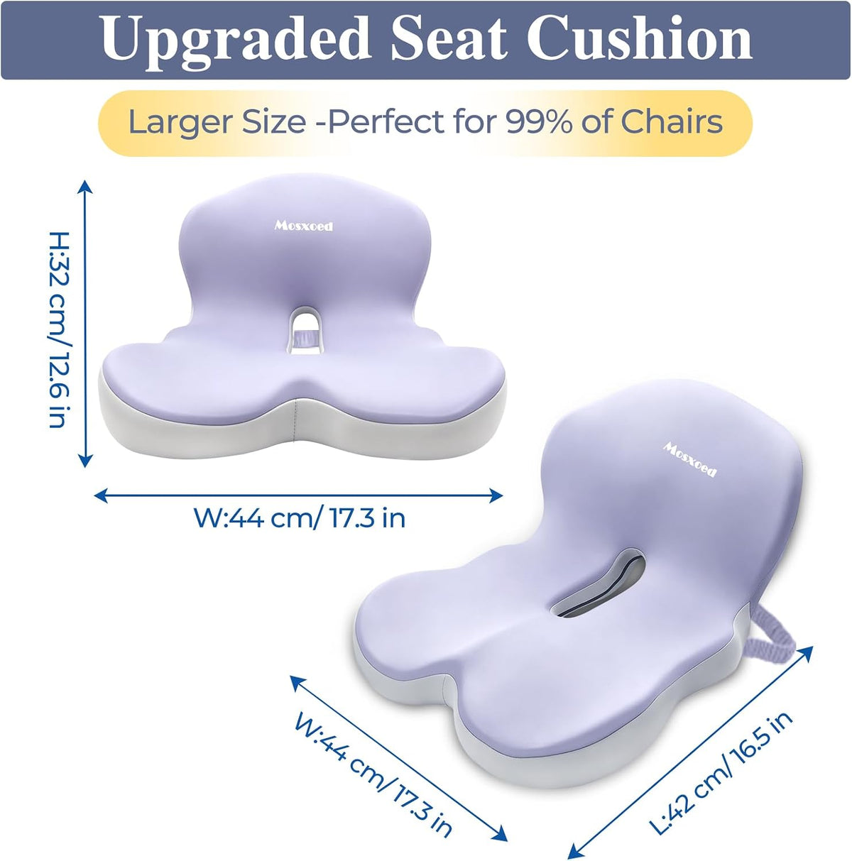 Car Seat Cushion with Lumbar Support Pillow, Seat Cushion for Driving