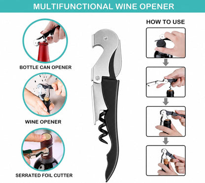 Jar Opener & Bottle Opener for Seniors, Arthritis, Weak Hands, Non Slip Lid Grip Remover, Effortless Twist,4-in-1 Multi Purpose Kitchen Tool(Blue)