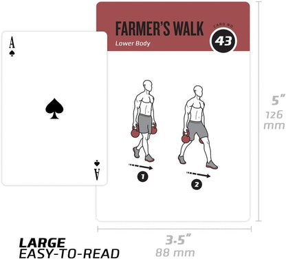 NewMe Fitness Pilates Workout Cards, Fitness Deck for Women and Men