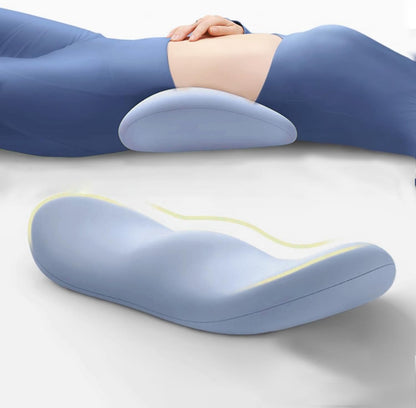 GDLKPS Sleep Lumbar Support Pillow is Used to Relieve Low Back Pain.Memory Foam Back Wedge Bolster Pillow for Side Sleepers for Car, Bed, Chair, Sofa Lower Back Pillow for Sleeping (Blue)