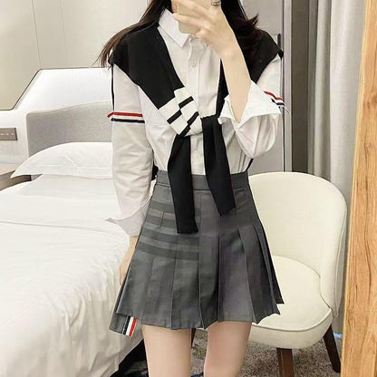 WaJuemy Women's Sweater Shawl Wraps Sleeves Knitted Collar Sweater Scarf Top Casual Lightweight Shoulder Cape Accessories