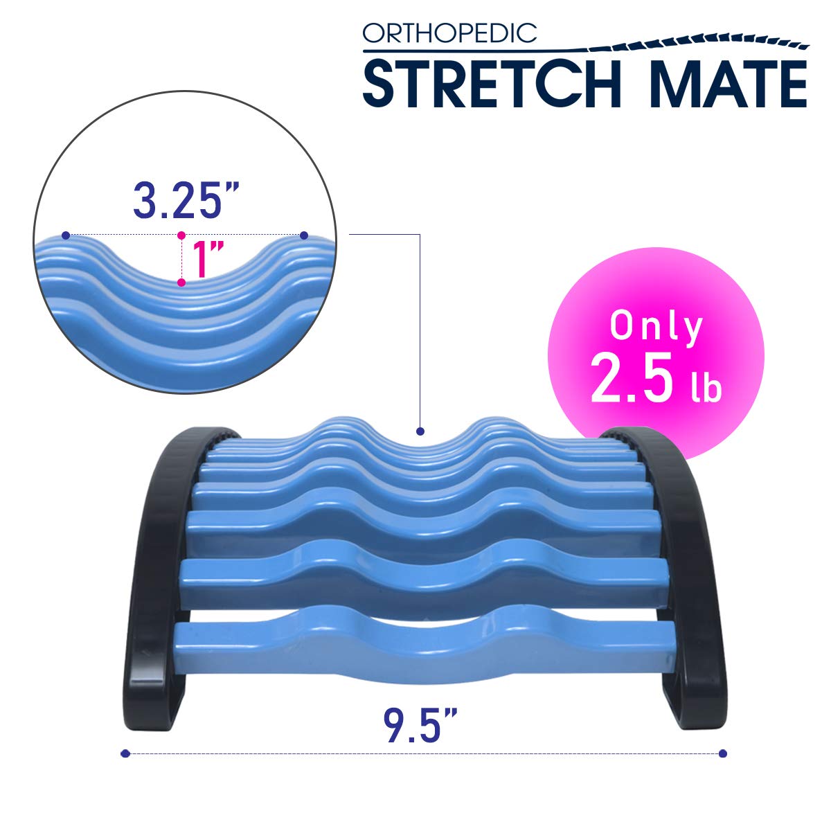 Orthopedic Back Stretching Support Stretch Mate for Back and Sciatica Pain with Cushion Pad