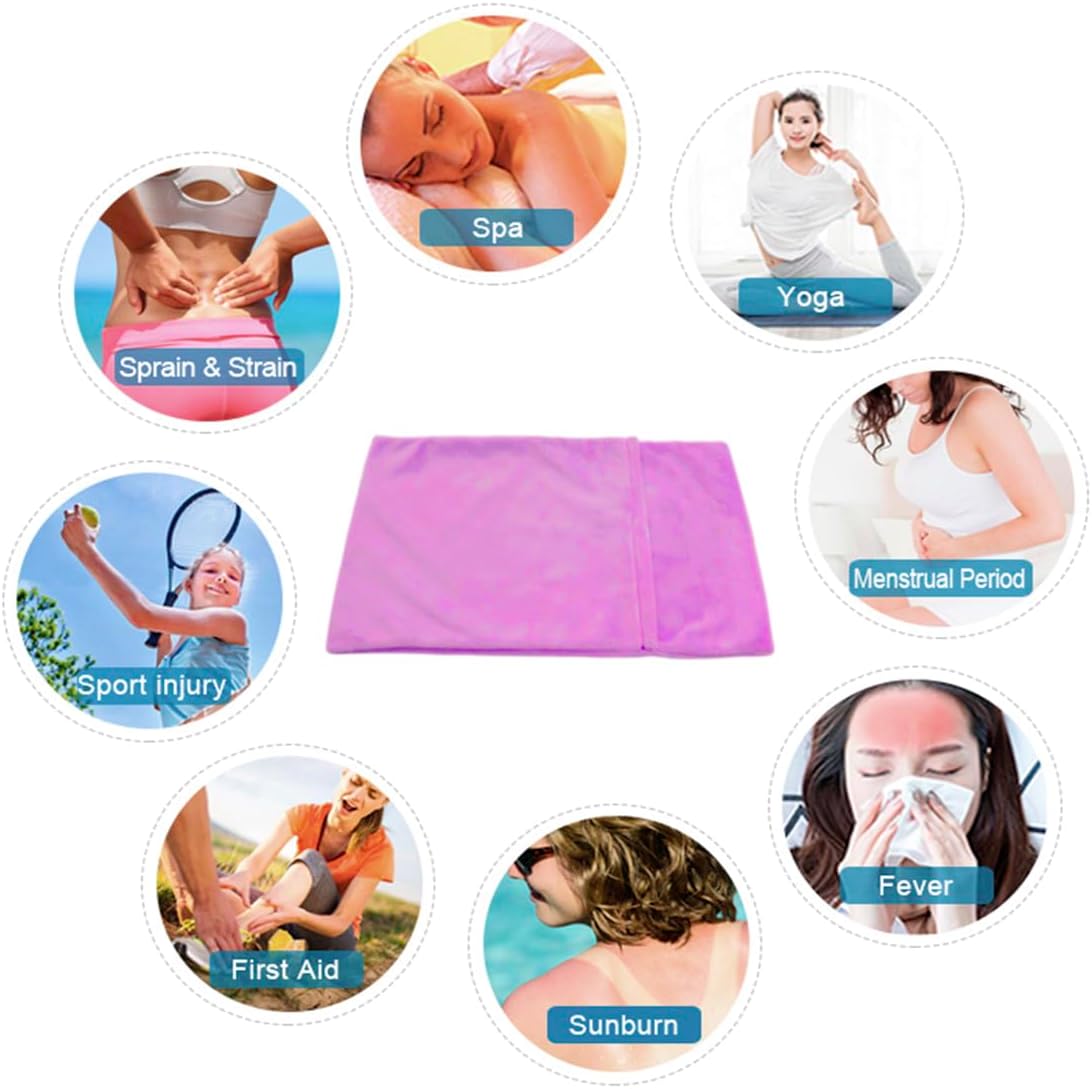 Microwavable Heating Pad, Moist Heat Pad for Pain Relief, Cramp, Menstrual, Tension and Stress, Heat Compress Wrap for Neck, Back, Shoulder, Muscle, Abdomen, Joint (2 Mini Blue)