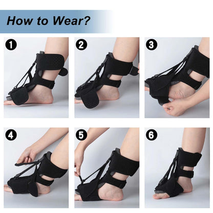 2026 Upgrade Plantar Fasciitis Night Splint for Men Women, Adjustable Achilles Tendonitis Brace Relief Foot Drop Brace for Sleeping, Heel Spur Calf Stretcher Dorsal Support Boot