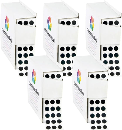 Dark Blue, Red & Yellow Dots, 1/4 Inch, 1000/Box Each Color | Writable Semi-Gloss Circle Labels in Dark Blue, Red and Yellow for Offices, Retail and Classrooms. Made in USA - Colors A