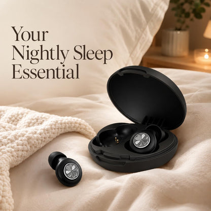 HEKKE 45dB Ear Plugs for Sleeping, Soft Silicone for Side Sleepers, 4 Sizes | Reusable soft silicone with XS/S/M/L sizes for side sleepers, concerts, flights and hotels; carrying case included.
