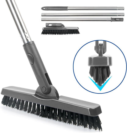 CELOX Grout Brush with Long Handle, Tile Grout Cleaner Brush for Tile Floors, for Shower Tile, for Cleaning Grout