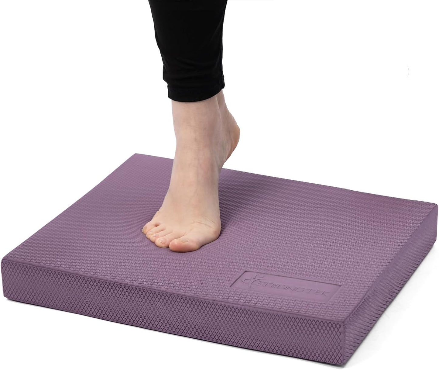 StrongTek Foam Balance Pad, High-Density TPE, 15.8 x 13 x 2 in, Non-Slip | Water-Resistant, Supportive Cushioning, Kneeling Support, Core Strength and Stability Training, Physical Therapy and Yoga