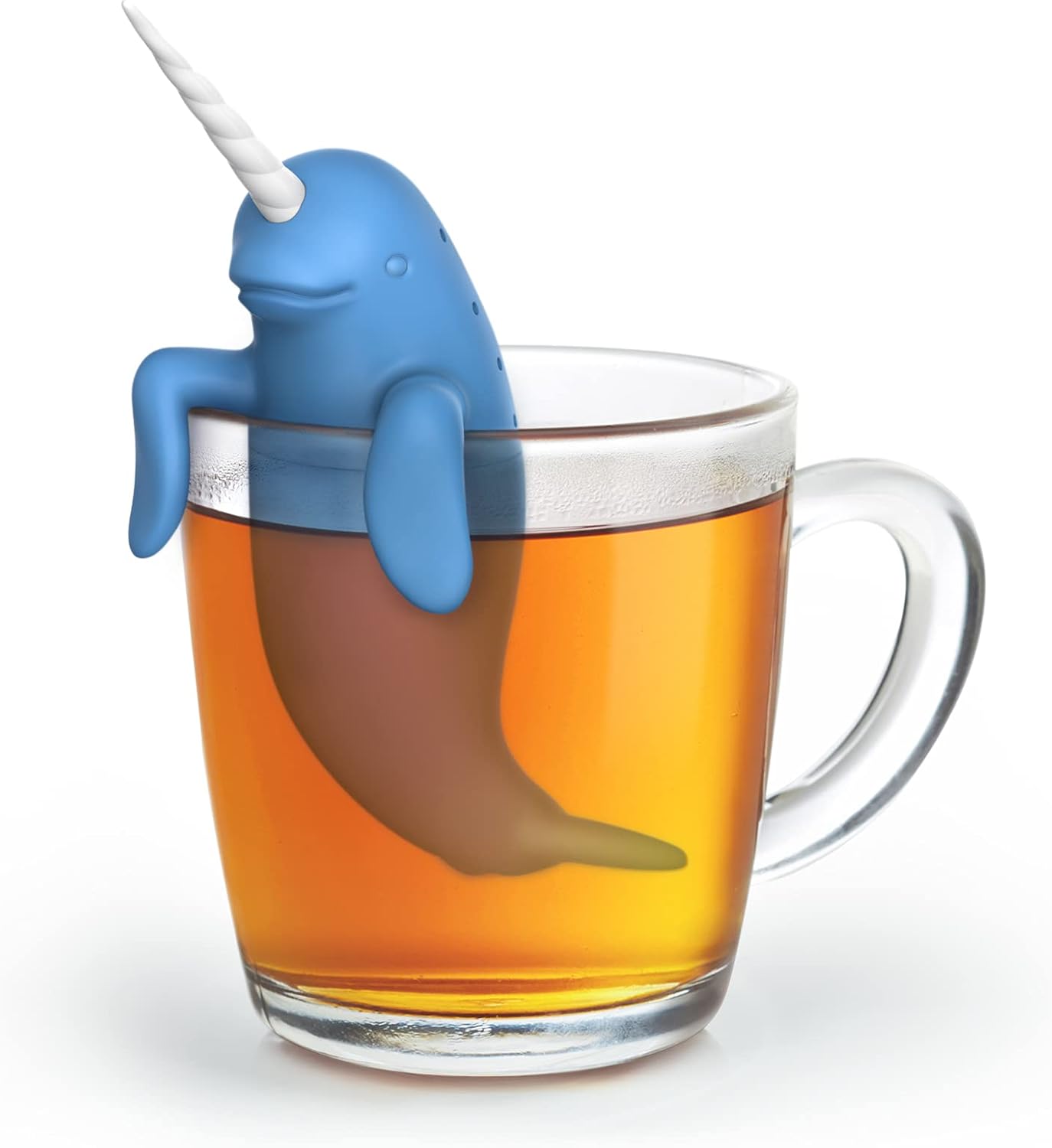 Genuine Fred RELAXOLOTL Tea Infuser, Cute Axolotl Design, For Loose Leaf Tea, Flexible, Easy to Clean Silicone, Fun Gift for Tea Lovers, Clever Kitchen Gadget