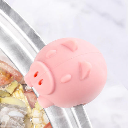 Lid Side Pot Lid Lifter, Silicone Steam Release Spill Stopper, Keeping Lid Open, Cartoon Animal, Cooking Assistant for Boiling & Stewing, Soup Pots