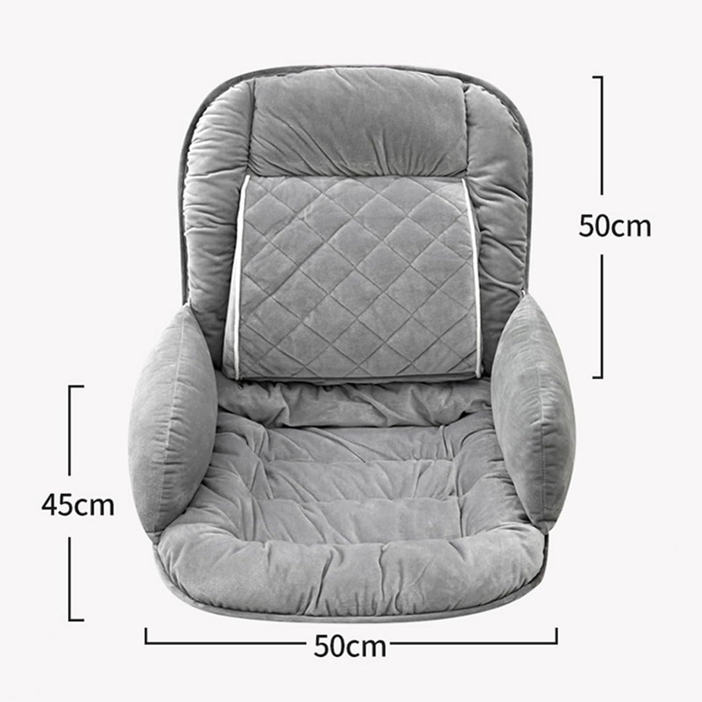 USB Heated Seat Pad Cushion for Office Chair | 3 Heat Levels, Time Setting | Large Heating Area Heated Seat Pad Cover with Lumbar support for Home & Office, Wheelchair(Dark Pink)